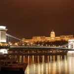 Széchenyi Chain Bridge and the Royal Palace on Castle Hill in Budapest