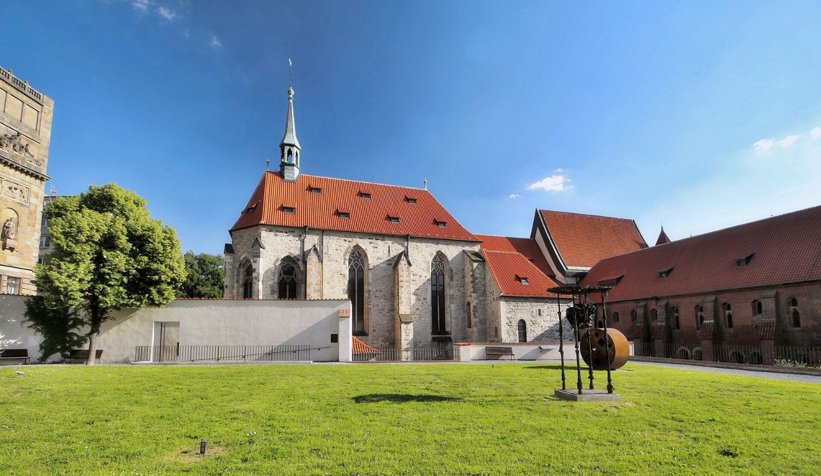 St Agnes Convent garden, a short walk from restaurants near Hotel Haštal