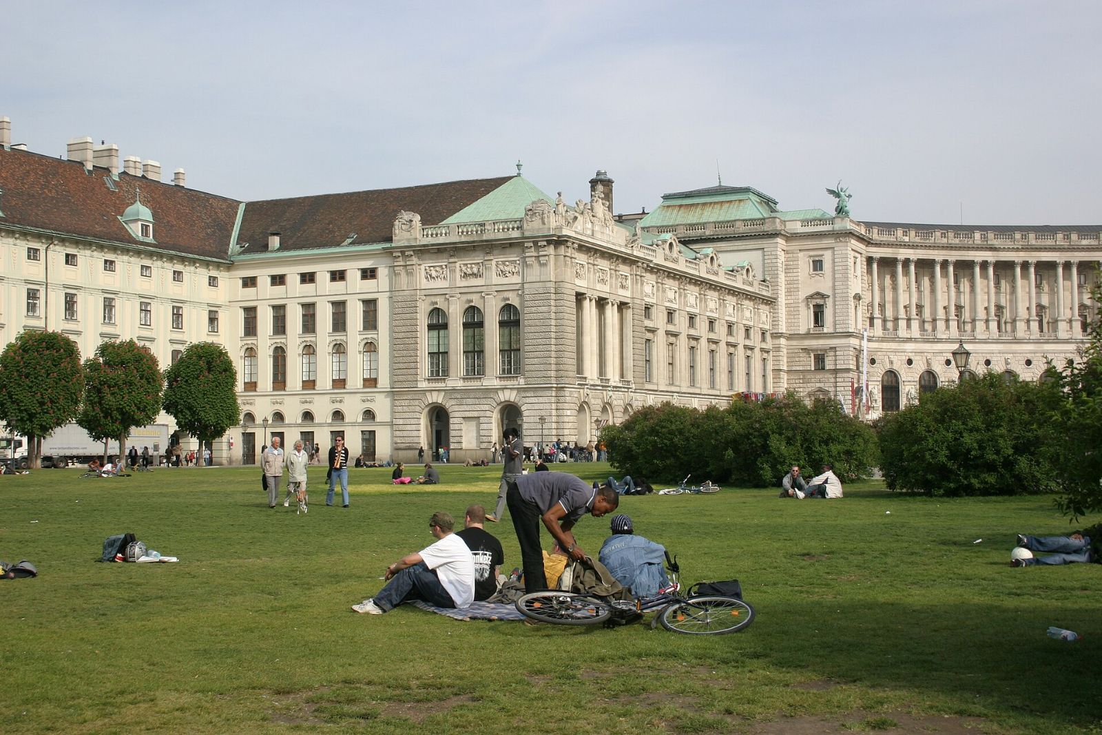 Hofburg Palace on the Heldenplatz square in Vienna